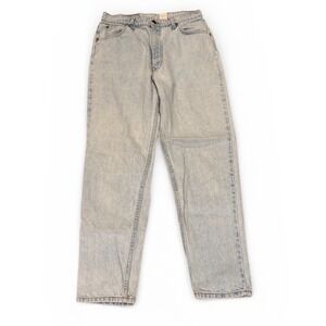 Vtg 96 Levi's 921 Tapered Fit High Rise Light Wash Jeans Orange Tab USA Made 14